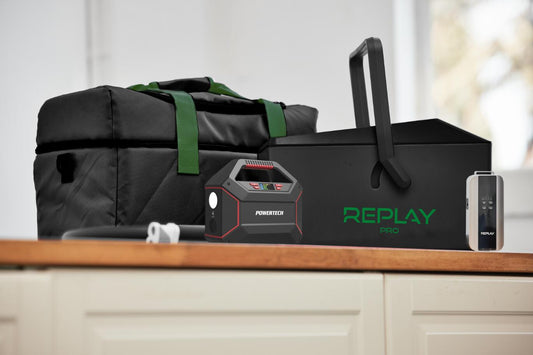 REPLAY Pro Portable - Ice Compression Therapy System with One Wrap + Air Pump + Battery Pack